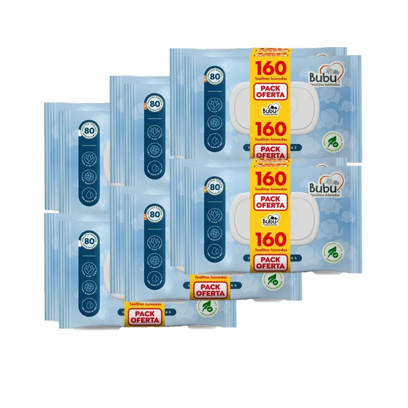 Toallitas humedas Bubu 80und *2