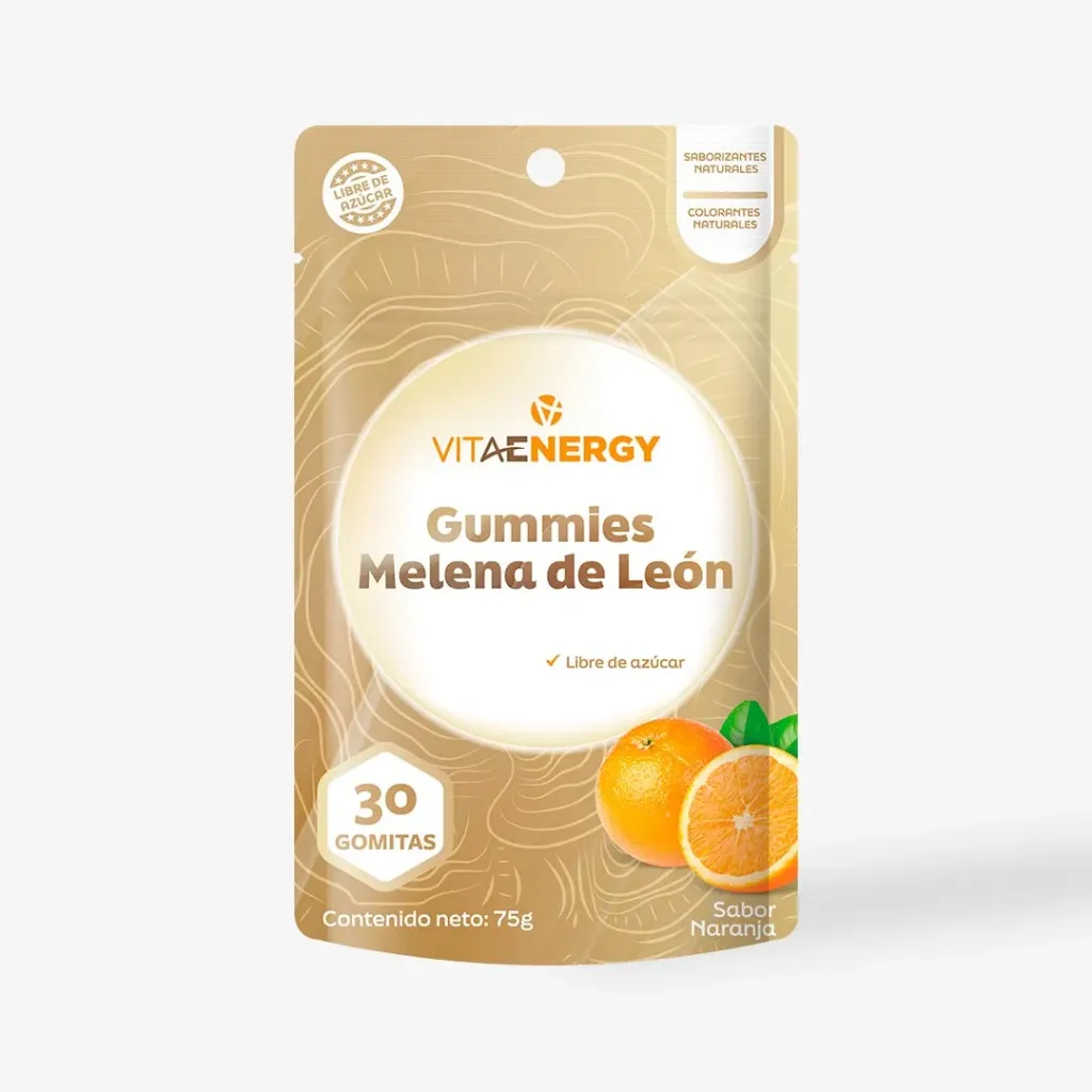 VitaEnergy Gummies gomitas melena de león sabor naranja 30und